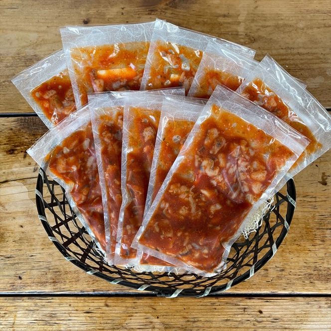 たこ七味 10パック【たこ 珍味 おつまみ キムチ 惣菜 海鮮 いかの塩辛 珍味 お取り寄せ 御中元 お中元 お歳暮 父の日 母の日 贈り物 日本酒 焼酎】【神奈川県小田原市早川】 142069_DQ087