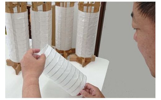 ゆらぎLEDちょうちん　北条氏照（八王子城主）【ゆらぎ 提灯 ちょうちん LED電球 和紙 やわらかい灯り 最新技術 ゆらぐＬＥＤ電球 炎のよう 小田原型ちょうちん リアルキャンドルLEDランプ 神奈川県 小田原市 】 142069_DS007