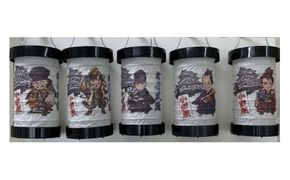 ゆらぎLEDちょうちん　5個セット（北条五代）【ゆらぎ 提灯 ちょうちん LED電球 和紙 やわらかい灯り 最新技術 ゆらぐＬＥＤ電球 炎のよう 小田原型ちょうちん リアルキャンドルLEDランプ 神奈川県 小田原市 】 142069_DS011