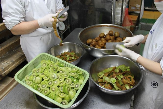 小田原老舗和菓子店の手づくり小田原キウイの生ようかん【和菓子店 手作りようかん 小田原キウイの生ようかん キウイフルーツ 職人の手作り 銘菓　自家製キウイジャム 神奈川県 小田原市 】 142069_FB002