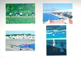 ポストカード８枚セット【絵はがきセット 小田原 100x148mm 風景絵はがき 8枚セット 風景 やわらかい やわらか描写 アート作品 屋内装飾 神奈川県 小田原市 】 142069_FH001