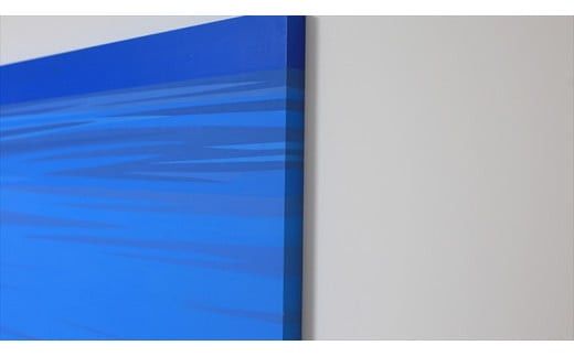 原画【また会いましょう】オリジナル風景画　キャンバス ペインティング　小田原出身在住イラストレーターの作品　心象風景　子供の頃見た風景　海　空　山 142069_FU005