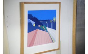 【彼女のうなじと、甘い柑橘の香り】小説付き　直筆サイン入り　額付きジークレープリント　小田原にある景色　心象風景　片田舎の風景　子供の頃に見た風景　海　空　山 142069_FU021