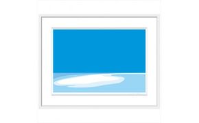 【戻らない時間】直筆サイン入り　額付きジークレープリント　小田原にある景色　心象風景　片田舎の風景　子供の頃に見た風景　海　空　山 142069_FU048