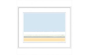 【一緒に歩こう】直筆サイン入り　額付きジークレープリント　小田原にある景色　心象風景　片田舎の風景　子供の頃に見た風景　海　空　山 142069_FU053