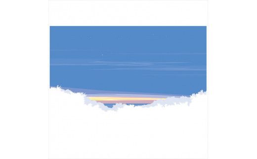 【アナザーヴィーナス】直筆サイン入り　額付きジークレープリント　小田原にある景色　心象風景　片田舎の風景　子供の頃に見た風景　海　空　山 142069_FU055