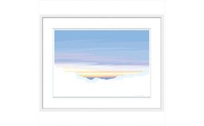 【旅の終わりに】直筆サイン入り　額付きジークレープリント　小田原にある景色　心象風景　片田舎の風景　子供の頃に見た風景　海　空　山 142069_FU057