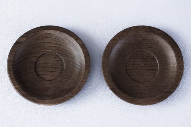 ナラのソーサー 2枚セット 【 食器 神奈川県小田原市】 142069_GE006