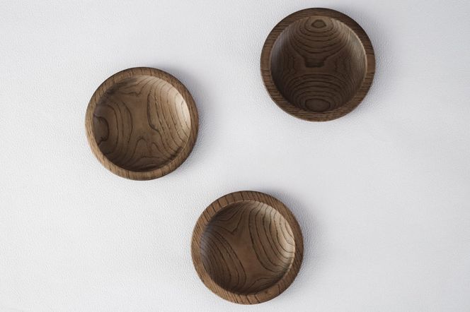 ナラの小皿 3枚セット 【 食器 神奈川県小田原市】 142069_GE009