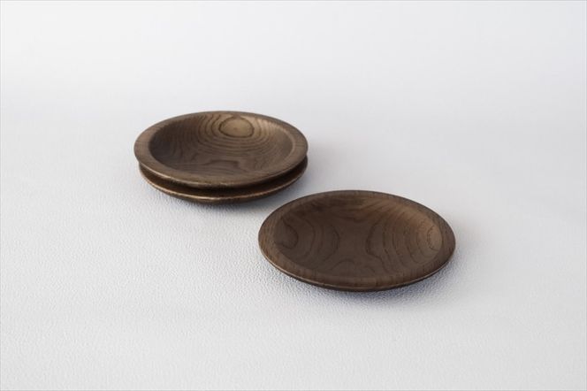 ナラの小皿 3枚セット 【 食器 神奈川県小田原市】 142069_GE009