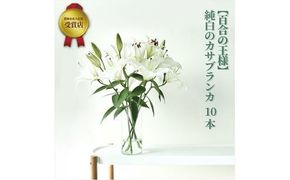 【百合の王様】【未開花/長持ち】農林水産大臣賞を受賞したフローリストがアレンジする“純白のカサブランカ”【 花 お花 神奈川県 小田原市 】 142069_GL002