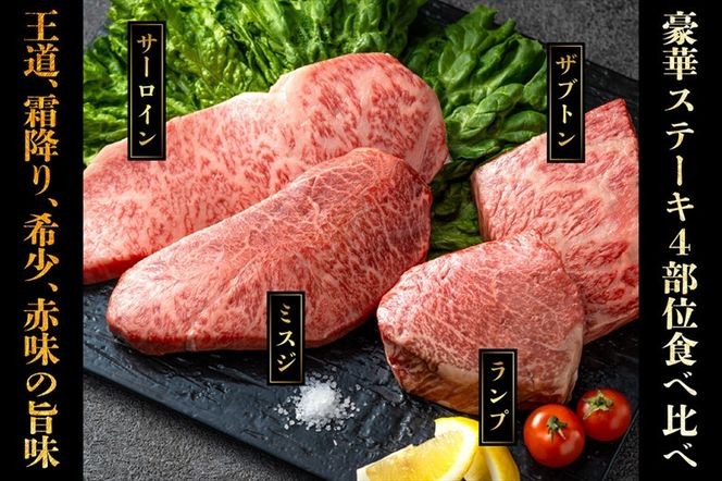 神奈川県産和牛 阿夫利牛のステーキ4部位詰め合わせ 600g【 牛肉 和牛 神奈川県 小田原市 】 142069_GV002