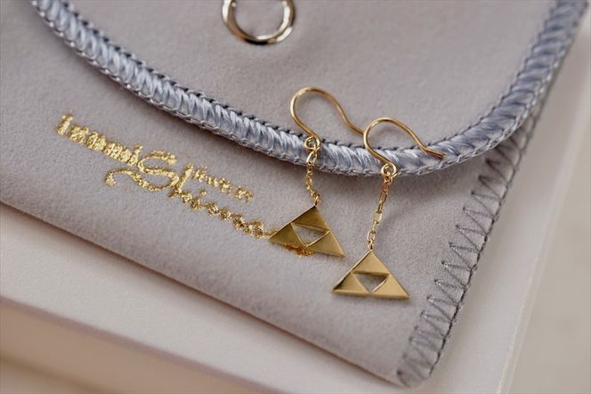 小田原北條　三つ鱗ピアス（フック大ペア）【 ジュエリー アクセサリー 神奈川県 小田原市 】 142069_GW004