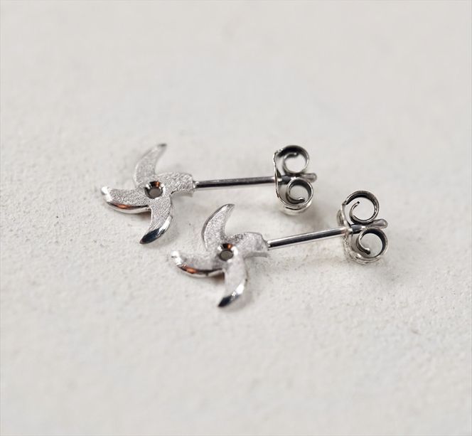 風魔小太郎　耳に刺さる手裏剣ピアス（シルバー）【 ジュエリー アクセサリー 神奈川県 小田原市 】 142069_GW008
