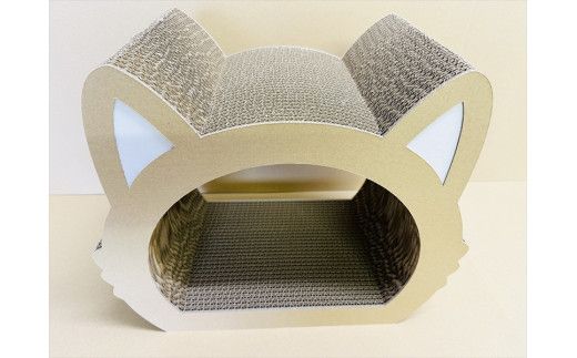 ねこの爪とぎ　みみCT　カラー；クラフト【 ペット用品 爪とぎ 神奈川県 小田原市 】 142069_HL001VC02