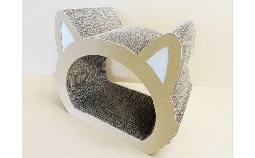 ねこの爪とぎ　みみCT　カラー；クラフト【 ペット用品 爪とぎ 神奈川県 小田原市 】 142069_HL001VC02