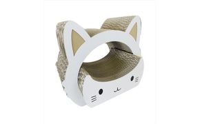 ねこの爪とぎ　みみCT＋かおCT セット　カラー；ホワイト【 ペット用品 爪とぎ 神奈川県 小田原市 】 142069_HL004VC01