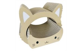 ねこの爪とぎ　みみCT＋かおCT セット　カラー；クラフト【 ペット用品 爪とぎ 神奈川県 小田原市 】 142069_HL004VC02