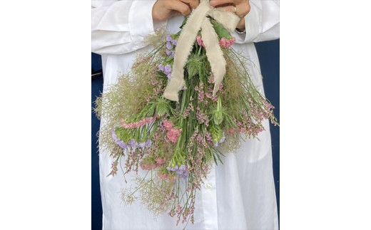 生花スワッグ体験レッスン 【 フラワーアレンジメント 体験 チケット 神奈川県 小田原市 】 142069_HQ005