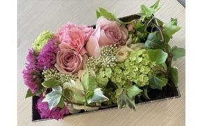 生花BOXアレンジ体験レッスン 【 フラワーアレンジメント 体験 チケット 神奈川県 小田原市 】 142069_HQ006