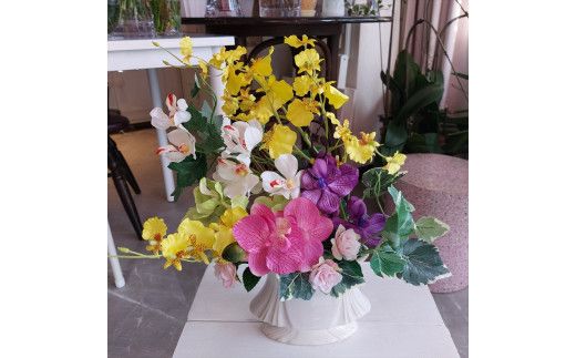 アーティフィシャルアレンジ体験レッスン 【 フラワーアレンジメント 体験 チケット 神奈川県 小田原市 】 142069_HQ007