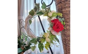 アーティフィシャルリース体験レッスン 【 フラワーアレンジメント 体験 チケット 神奈川県 小田原市 】 142069_HQ008