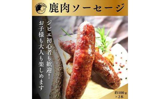 ジビエ初心者向け！鹿肉ソーセージ、ハンバーグ、サイコロステーキセット【 惣菜 おかず 家庭用 自宅用 贈答品 贈答用 ギフト お取り寄せ お中元 お歳暮 贈り物 神奈川県 小田原市 】 142069_HV001