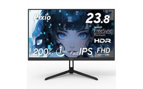 Pixio ゲーミングモニター 23.8インチ FHD 200Hz IPS ブラック/黒 PX248WAVE 142069_HWA007VC01
