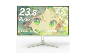 Pixio ゲーミングモニター 23.8インチ FHD 200Hz IPS ミントグリーン/緑 PX248WAVEMT 142069_HWA007VC05
