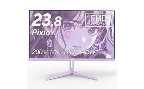 Pixio ゲーミングモニター 23.8インチ FHD 200Hz IPS パープル/紫 PX248WAVEPP 142069_HWA007VC06