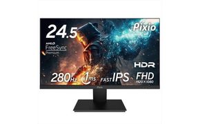 Pixio ゲーミングモニター 24.5インチ FHD 280Hz Fast IPS ブラック/黒 PX259P 142069_HWA008VC01