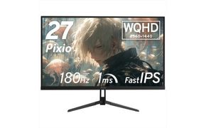 Pixio ゲーミングモニター 27インチ WQHD 180Hz IPS ブラック/黒 PX278WAVE● 142069_HWA011VC01