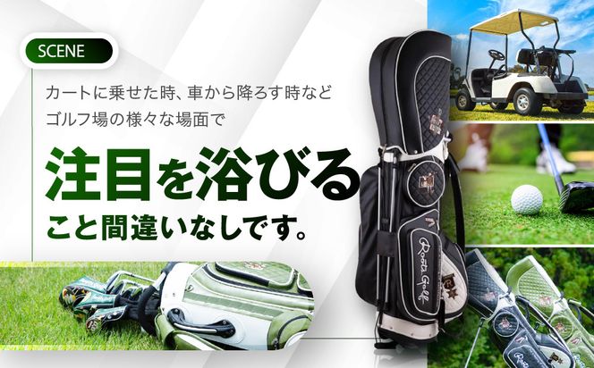 【ルーツゴルフ】ルーツストーリー キャディバッグ ［ブラック／ホワイト］ゴルフクラブ［ 京都 ゴルフ ブランド 世の中で一番飛ぶクラブを作りたい 飛距離 スコア 人気 おすすめ オーダーメイド 特別仕様 カスタマイズ カスタム ］ 261009_A-AX008
