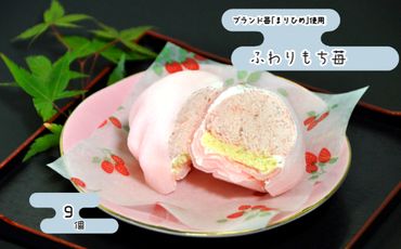 412.ふわりもち苺（まりひめ）9個入り (A412-1)
