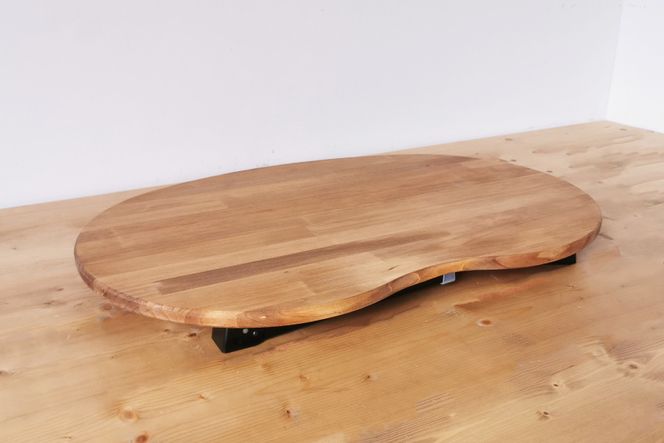 天然木 そら豆 折りたたみ ローテーブル Sサイズ｜新星金属製作所 大阪府 守口市 集成材 ナチュラル テーブル 折りたたみ ローテーブル リビング 子供 子供部屋 おしゃれ 家族 [0933]