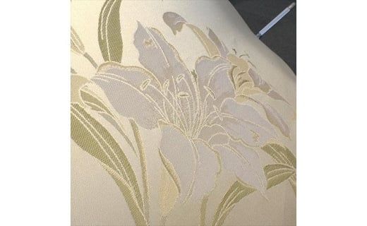 槙田商店【晴雨兼用】長傘 ”絵おり” 百合：ベージュ FAA5074