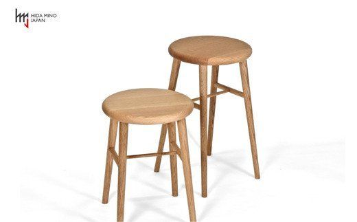 D75-03 トールスツール/サイドテーブル【オーク材】JCW73025O ONO