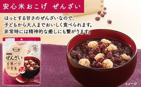 非常食10袋【安心米おこげぜんざい】甘味 あずき 水不要/防災 備蓄 長期保存 /食物アレルギー対応 322032_AP040