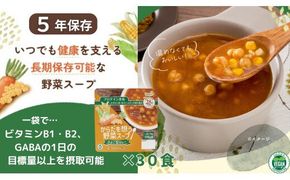 【からだを想う野菜スープ】ひよこ豆カレー30食セット/レトルト/食物アレルギー対応/長期保存/防災食 322032_AP054