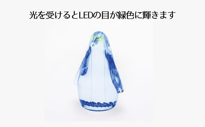 【世界初の全方位受光ソーラー】スフェラーペンギン＜ブルー＞［ 京都 世界初 太陽電池 スフェラ―パワー ペンギン ソーラー オブジェ かわいい 不思議 水槽用装飾品 ふるさと おしゃれ かっこいい 京都 通販 送料無料 ふるさと納税 ］  261009_B-TM11