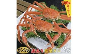 100.【ボイル】訳あり　松葉ガニ　2枚◇※2025年11月上旬～2026年3月下旬頃に順次発送予定※着日指定不可 313726_AL007VC02