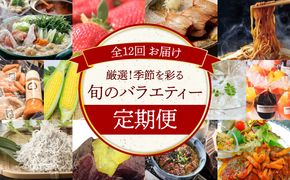 【全12回】厳選！季節を彩る旬のバラエティ定期便　H028-079