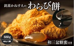 銘菓かねすえのわらび餅2箱／和三盆糖蜜付き 372013_AF001