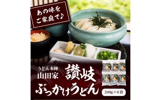 うどん本陣山田家 冷凍讃岐ぶっかけうどん6食（高松市） 372013_AF033