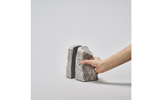 RS - ROCK END / L / komame｜庵治石ブックエンド 372013_AJ020