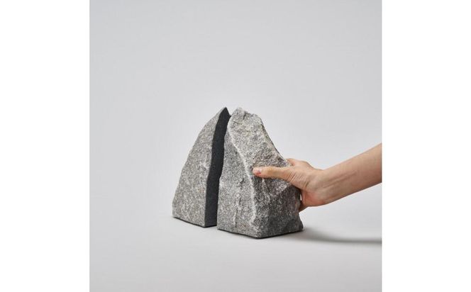 RS - ROCK END / XL / komame｜庵治石ブックエンド 372013_AJ021