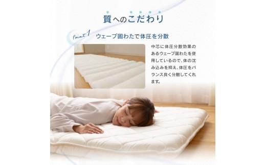 香川県高松市で製造　抗菌防臭防ダニわた使用体圧分散敷ふとん 372013_BC003