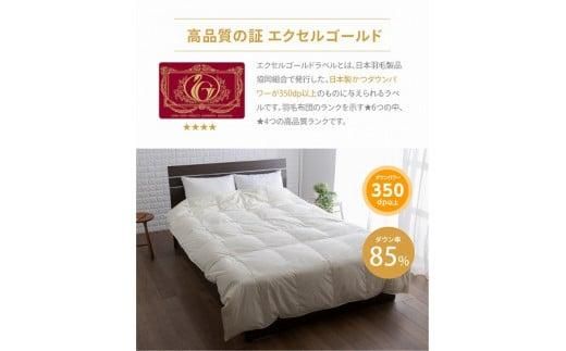 香川県高松市で製造　羽毛合掛け布団ＳＤＬ　ダウン85％　セミダブルロング　170ｘ210サイズ 372013_BC043