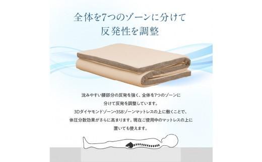 高反発マットレス セブンゾーンマットレス ラテックス シングル 95x195x5cm 372013_BC070