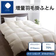 増量羽毛掛けふとん ダウン70% 1.7kg QL 372013_BC118